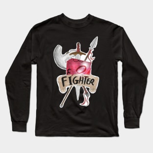 Fighter D&D Class T Shirt Long Sleeve T-Shirt